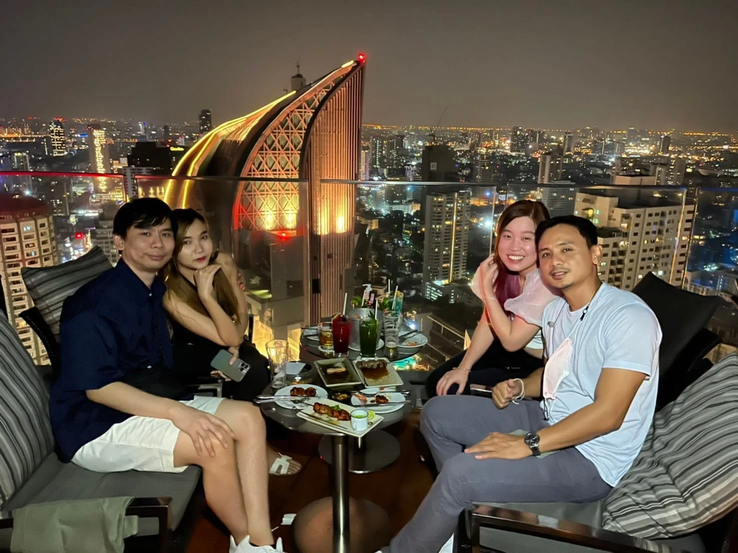 City lights, good company